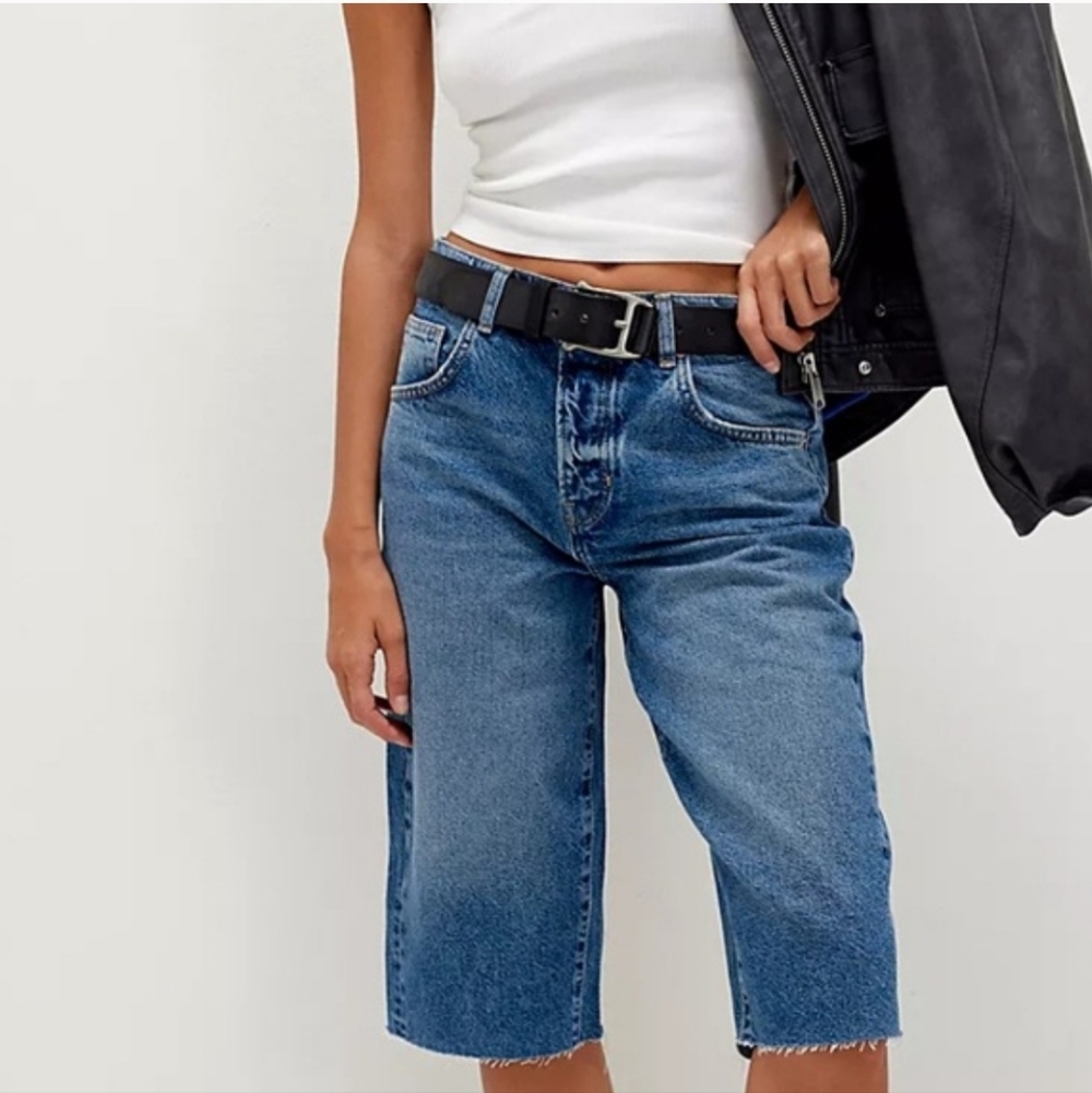 Free People We The Free Jam Session Relaxed Capri Light Jeans - Picture 8 of 15